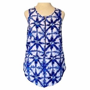 Michael Kors sleeveless blouse blue/white,small